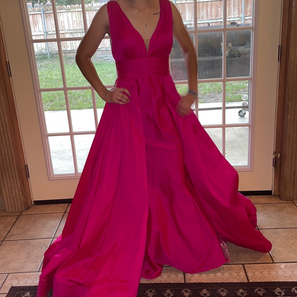 hot pink sparkle dress